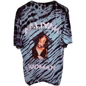 Aaliyah T-Shirt Men's XL Green Black Aaliyah More than a Woman
